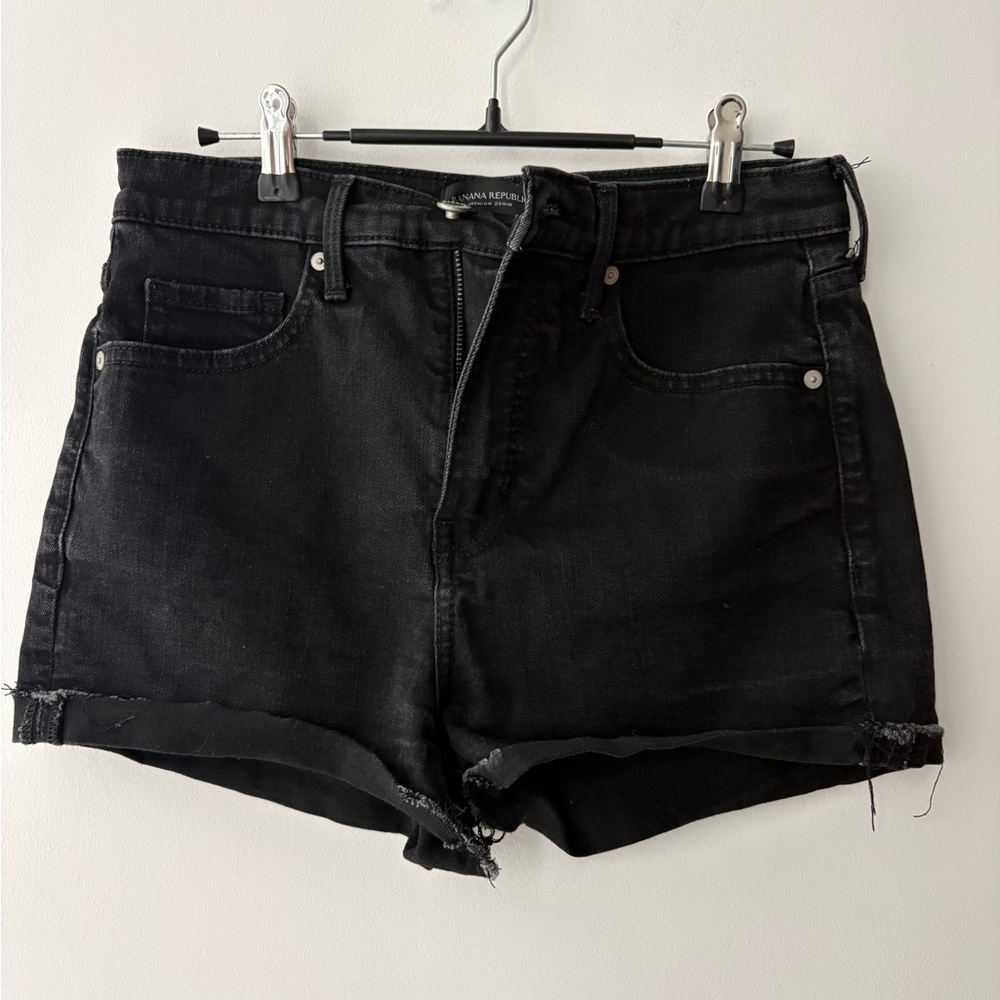 Banana Republic Black Jean Shorts